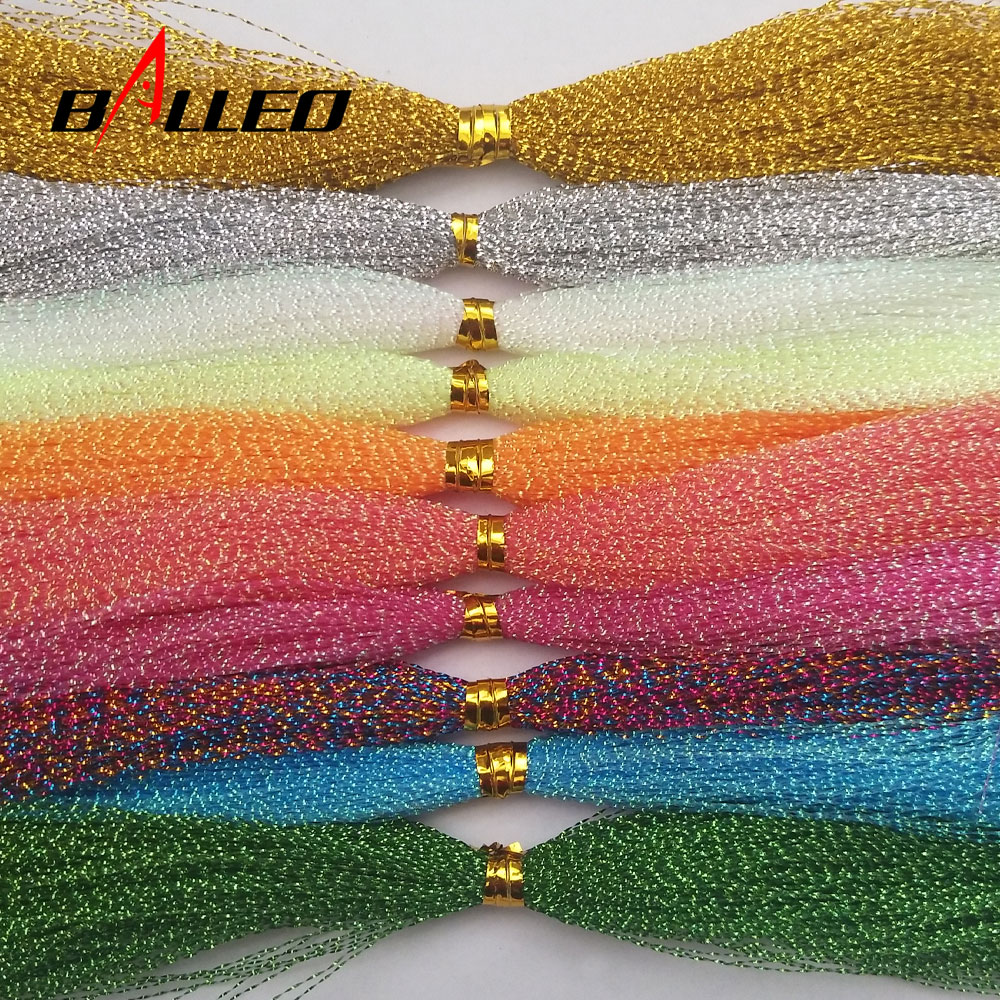Fishing Lure Spoon - 5 paquetes/pesca atado cristal trenzado Flashabou